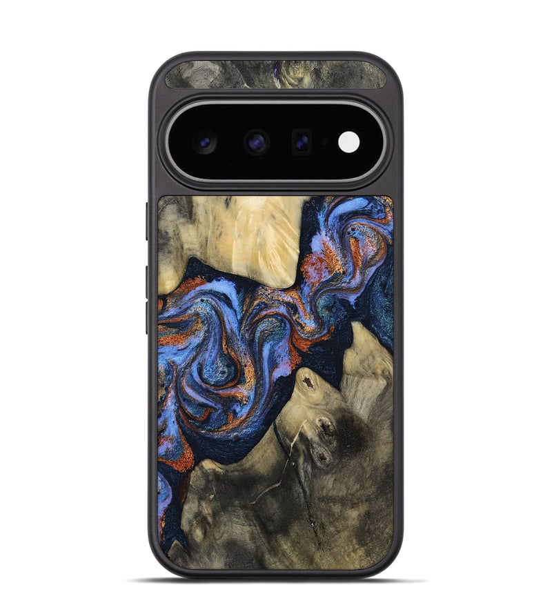 Pixel 11 Wood Phone Case - Susie (Teal & Gold, 812117)