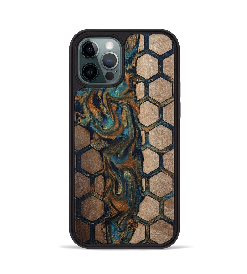 iPhone 12 Pro Wood Phone Case - Malik (Pattern, 812144)
