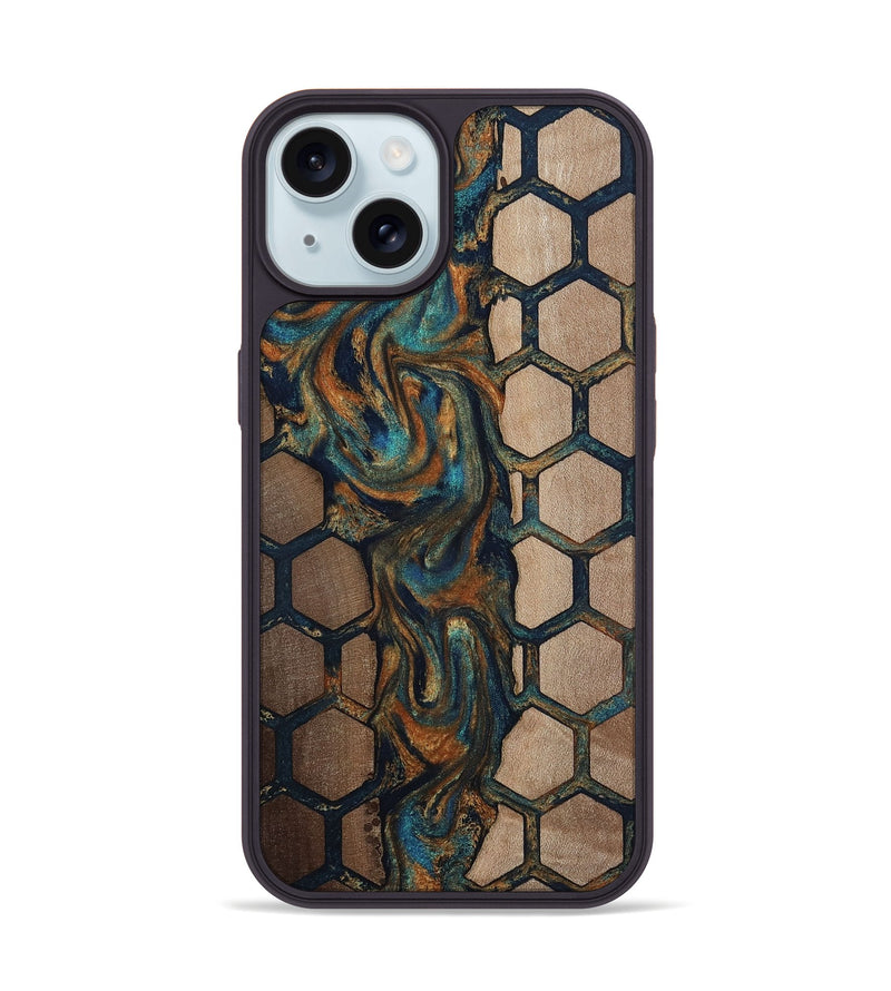 iPhone 15 Wood Phone Case - Malik (Pattern, 812144)