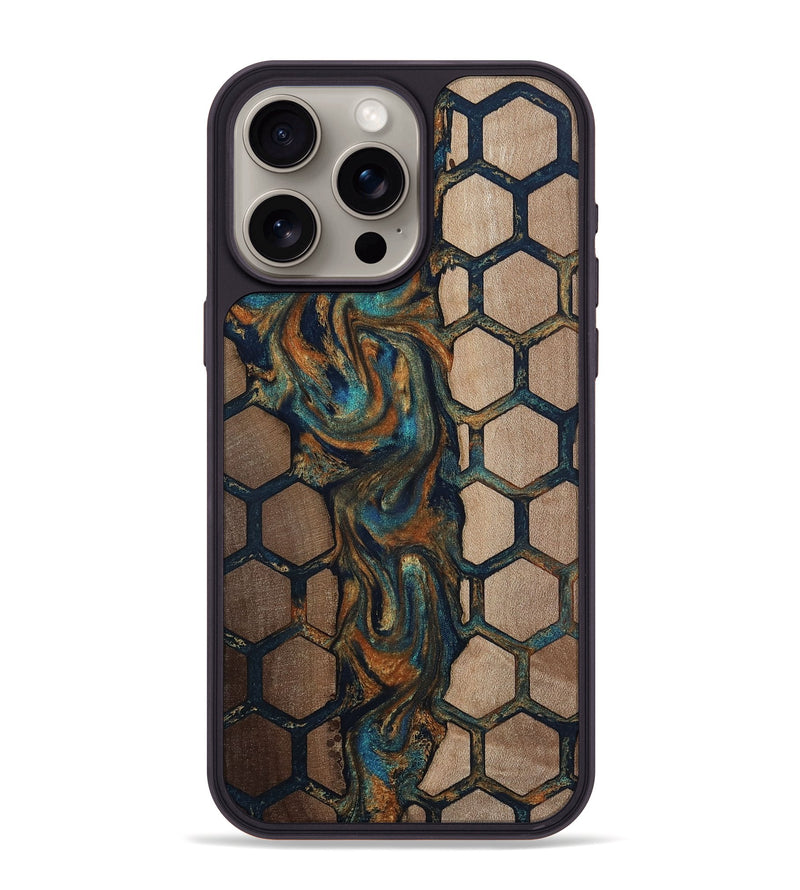iPhone 15 Pro Max Wood Phone Case - Malik (Pattern, 812144)