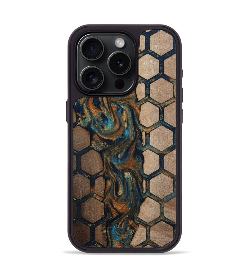 iPhone 15 Pro Wood Phone Case - Malik (Pattern, 812144)
