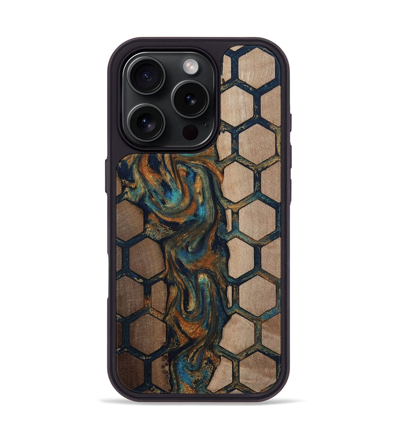 iPhone 16 Pro Wood Phone Case - Malik (Pattern, 812144)