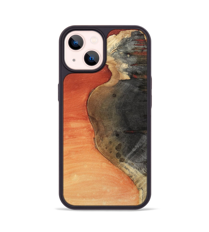 iPhone 14 Wood Phone Case - Nicky (Red, 812191)