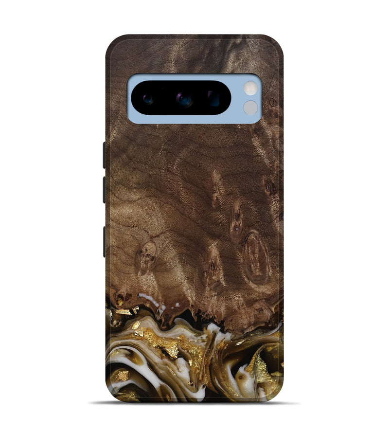 Pixel 8 Pro Wood Live Edge Phone Case - Claud (Black & White, 812222)