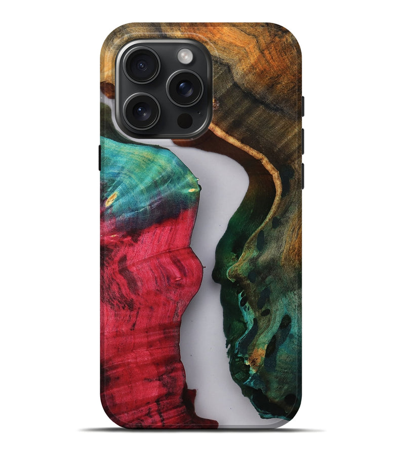 iPhone 16 Pro Max Wood Live Edge Phone Case - Krista (Clear, 812223)
