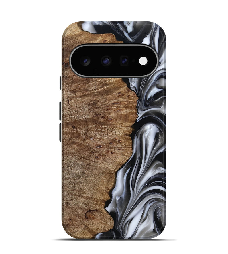 Pixel 11 Wood Live Edge Phone Case - Thiago (Black & White, 812228)