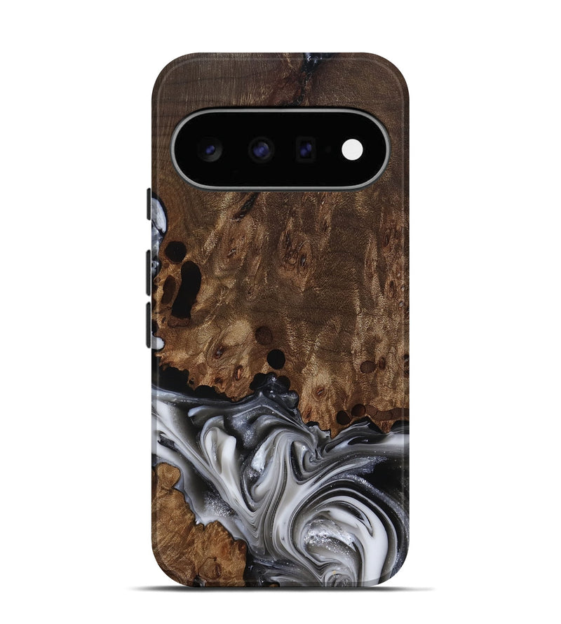 Pixel 11 Wood Live Edge Phone Case - Paityn (Black & White, 812230)