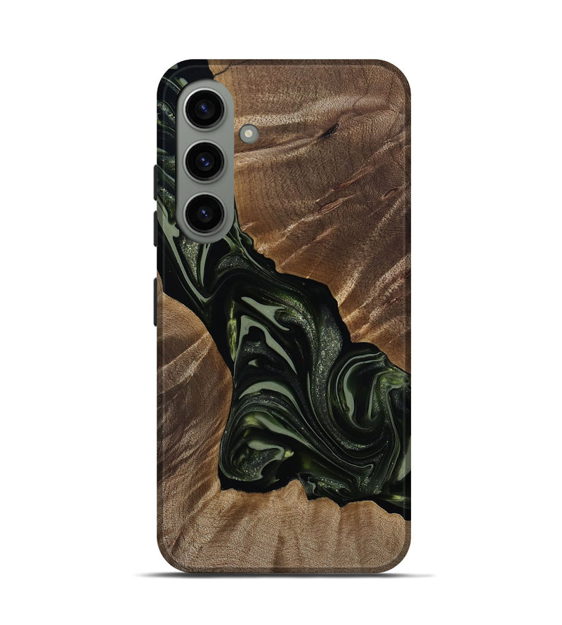 Galaxy S24 Wood Live Edge Phone Case - Darron (Green, 812233)