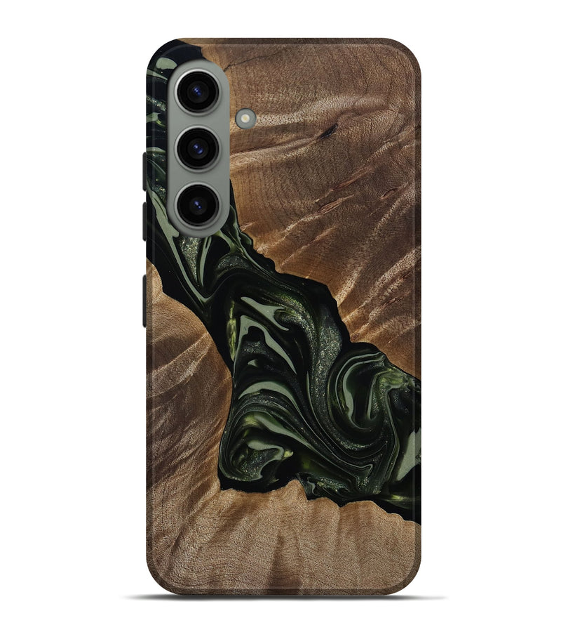 Galaxy S24 Plus Wood Live Edge Phone Case - Darron (Green, 812233)