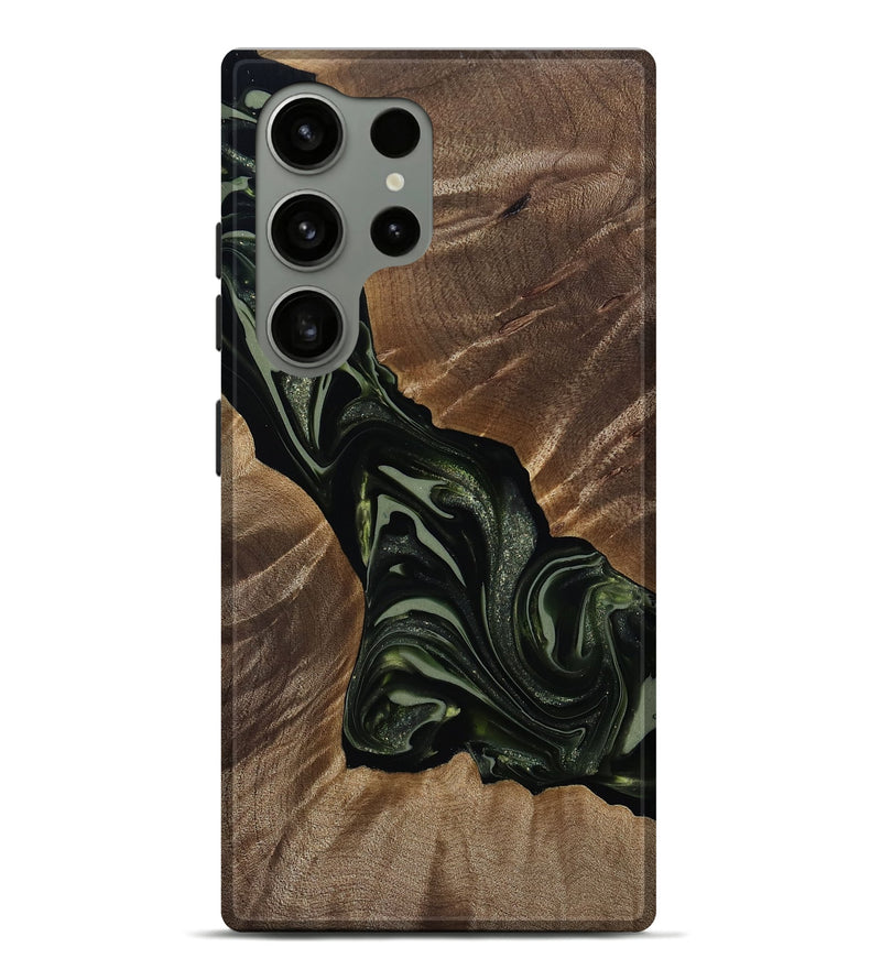 Galaxy S24 Ultra Wood Live Edge Phone Case - Darron (Green, 812233)