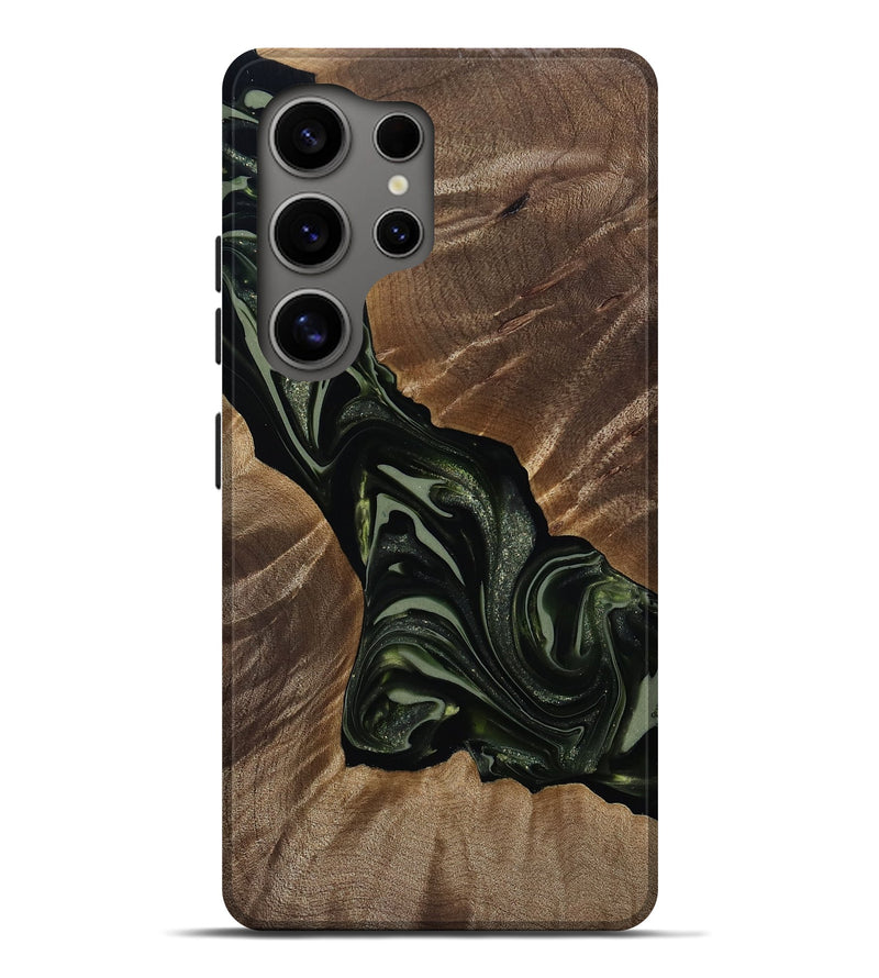 Galaxy S25 Ultra Wood Live Edge Phone Case - Darron (Green, 812233)