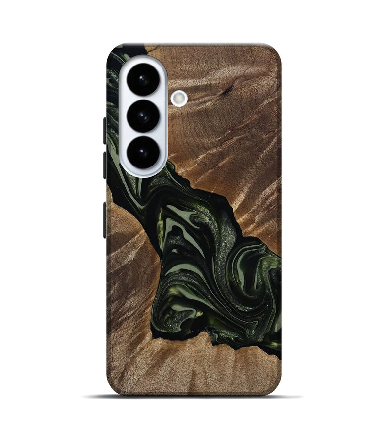 Galaxy S26 Wood Live Edge Phone Case - Darron (Green, 812233)