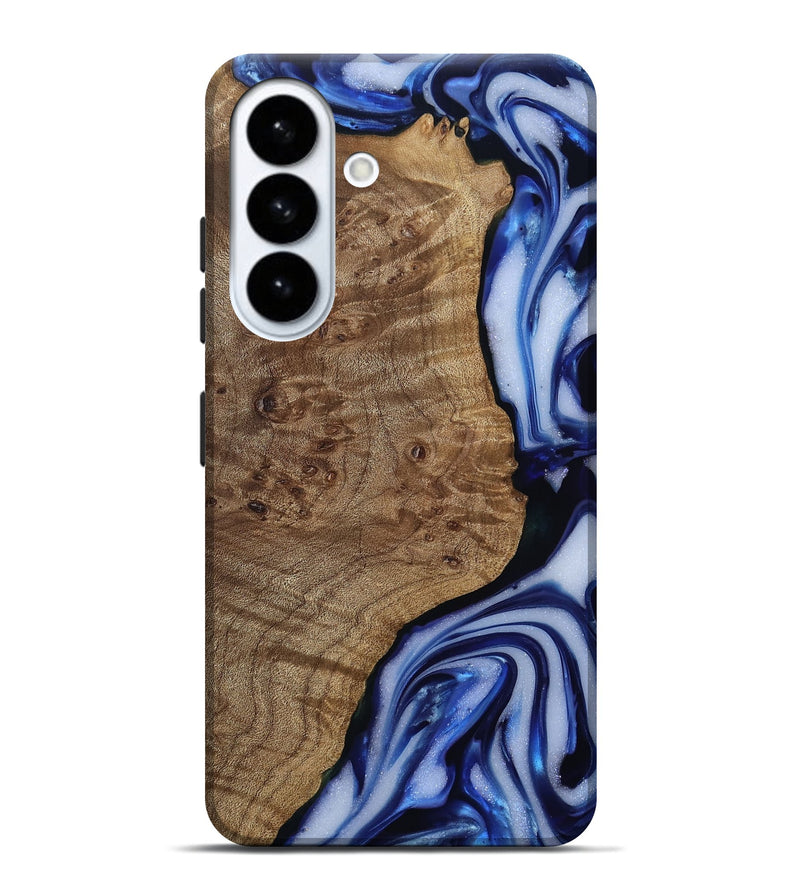 Galaxy S26 Plus Wood Live Edge Phone Case - Pete (Blue, 812239)