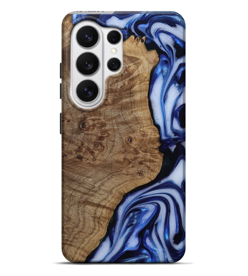 Galaxy S26 Ultra Wood Live Edge Phone Case - Pete (Blue, 812239)