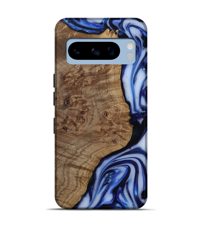 Pixel 8 Pro Wood Live Edge Phone Case - Pete (Blue, 812239)