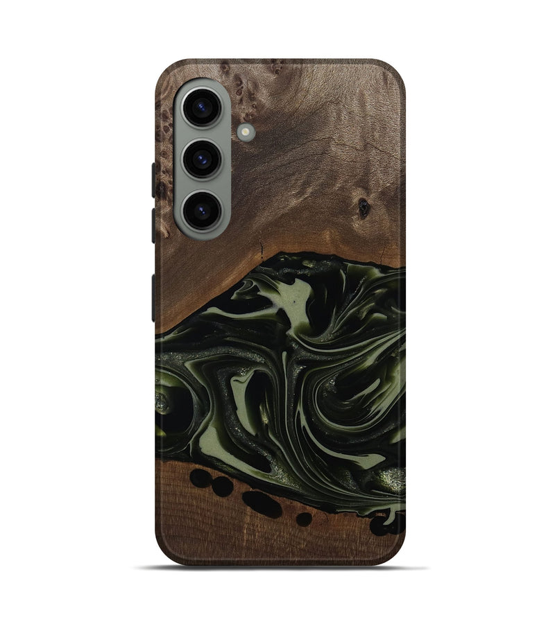 Galaxy S24 Wood Live Edge Phone Case - Albin (Green, 812241)