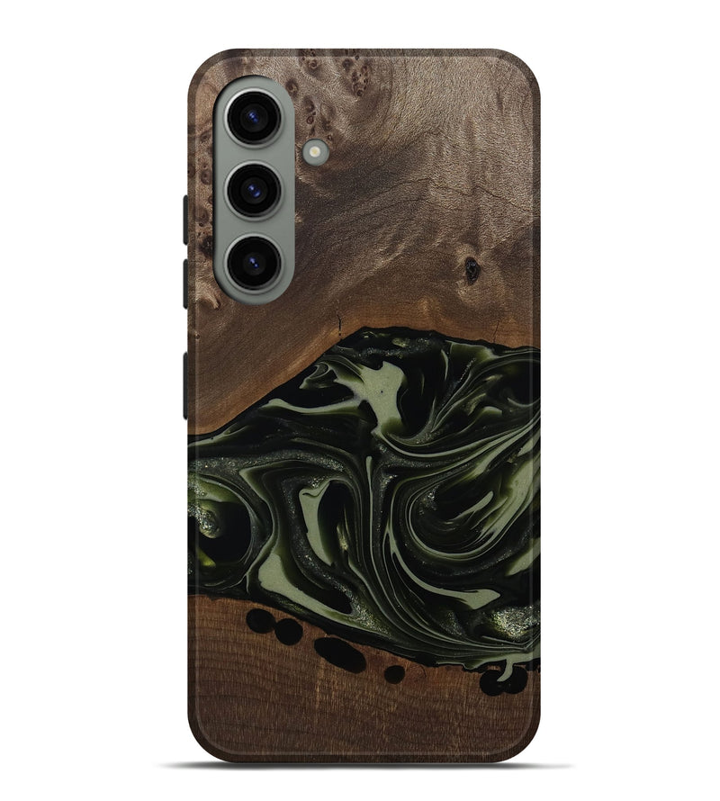 Galaxy S24 Plus Wood Live Edge Phone Case - Albin (Green, 812241)