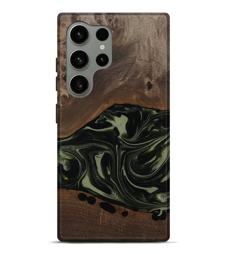 Galaxy S24 Ultra Wood Live Edge Phone Case - Albin (Green, 812241)