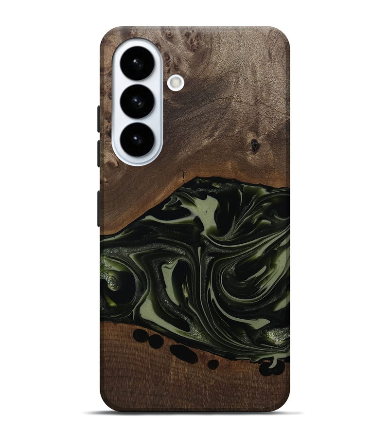 Galaxy S26 Plus Wood Live Edge Phone Case - Albin (Green, 812241)
