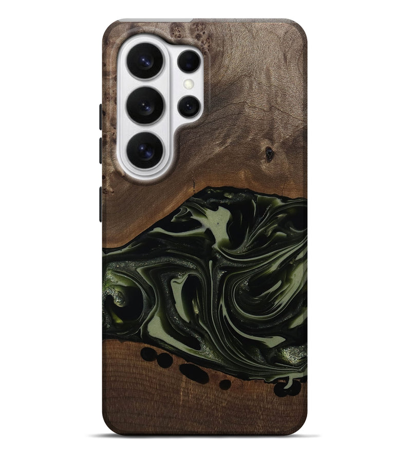 Galaxy S26 Ultra Wood Live Edge Phone Case - Albin (Green, 812241)