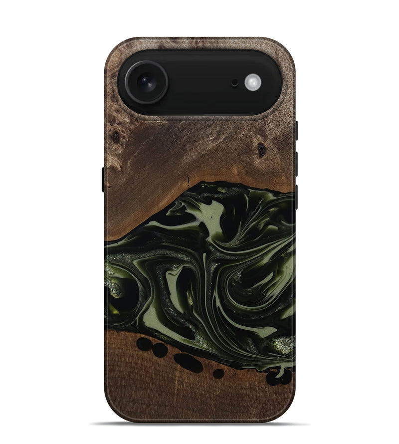 iPhone 17 Air Wood Live Edge Phone Case - Albin (Green, 812241)
