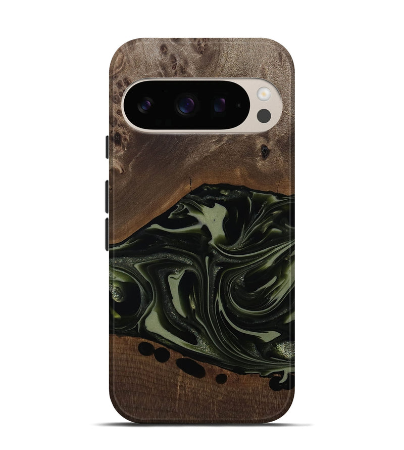Pixel 10 Pro Wood Live Edge Phone Case - Albin (Green, 812241)