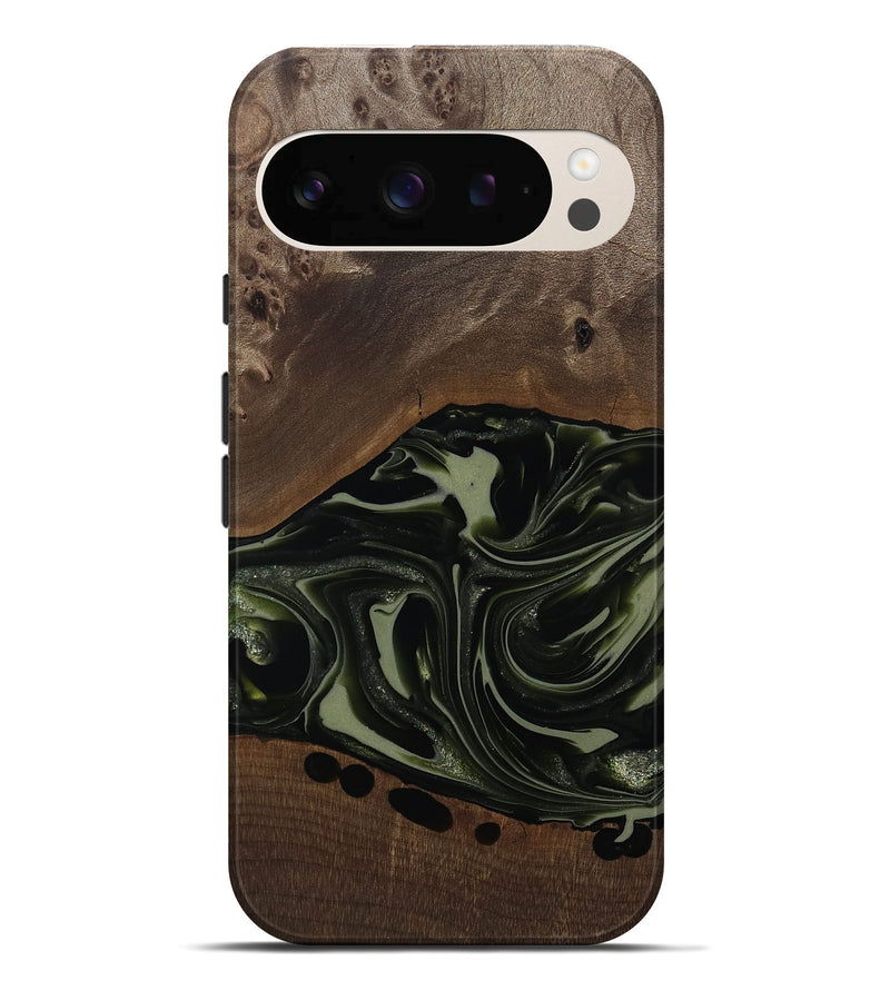Pixel 10 Pro XL Wood Live Edge Phone Case - Albin (Green, 812241)
