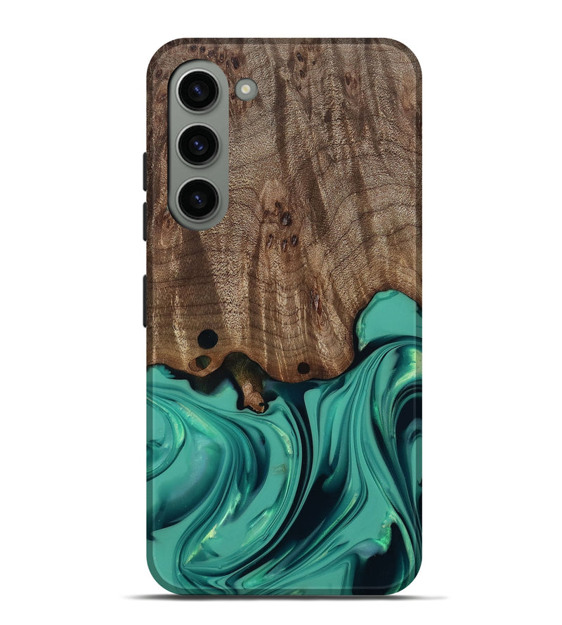 Galaxy S23 Plus Wood Live Edge Phone Case - Gilda (Green, 812244)