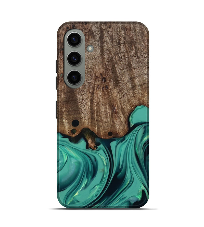 Galaxy S24 Wood Live Edge Phone Case - Gilda (Green, 812244)