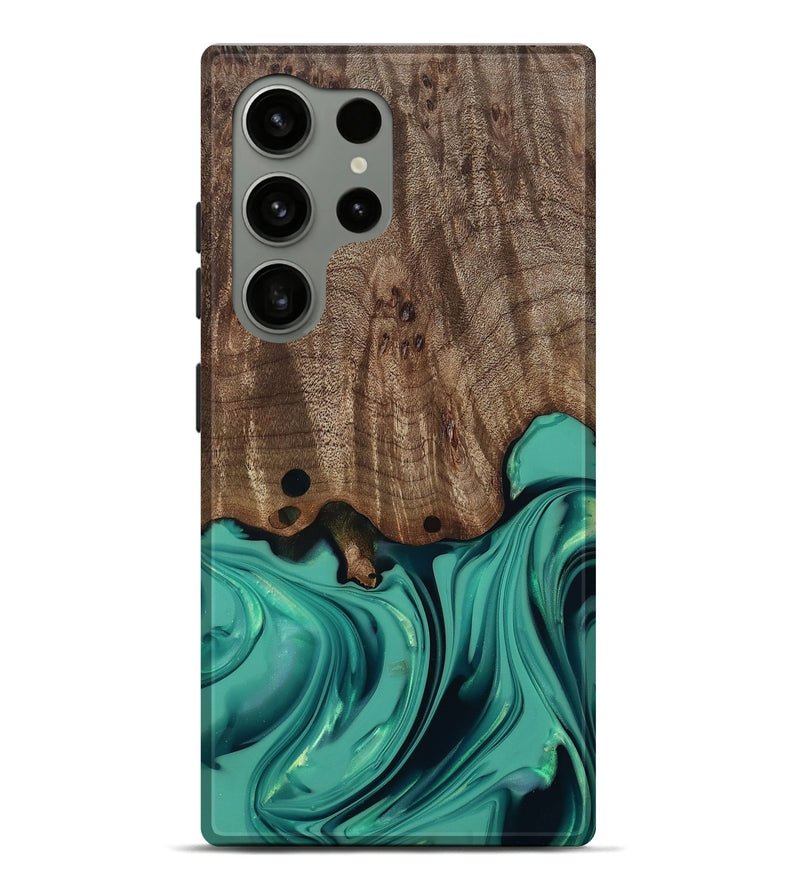 Galaxy S24 Ultra Wood Live Edge Phone Case - Gilda (Green, 812244)