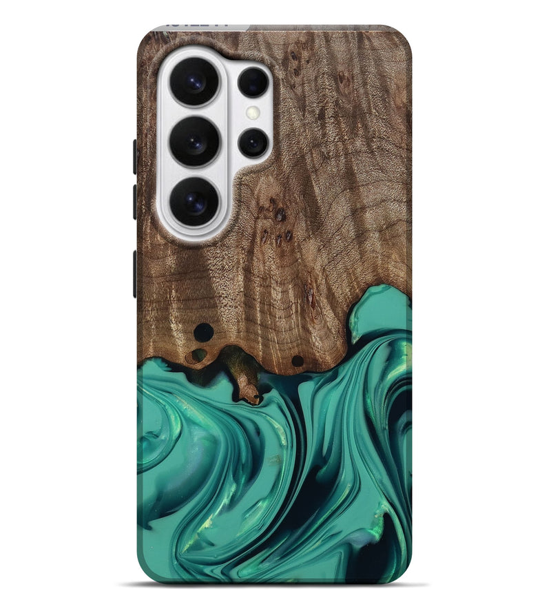 Galaxy S26 Ultra Wood Live Edge Phone Case - Gilda (Green, 812244)