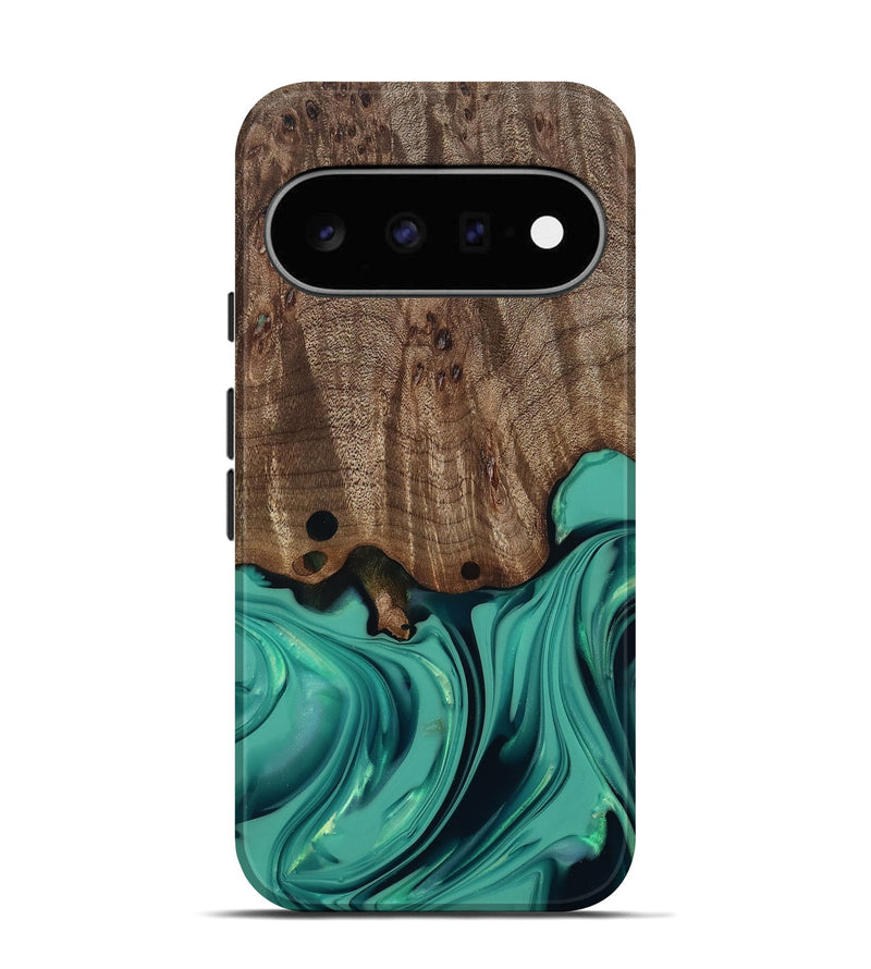 Pixel 11 Wood Live Edge Phone Case - Gilda (Green, 812244)
