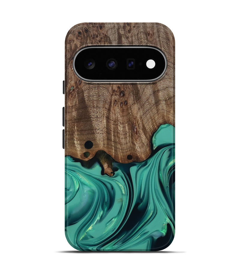 Pixel 11 Pro Wood Live Edge Phone Case - Gilda (Green, 812244)