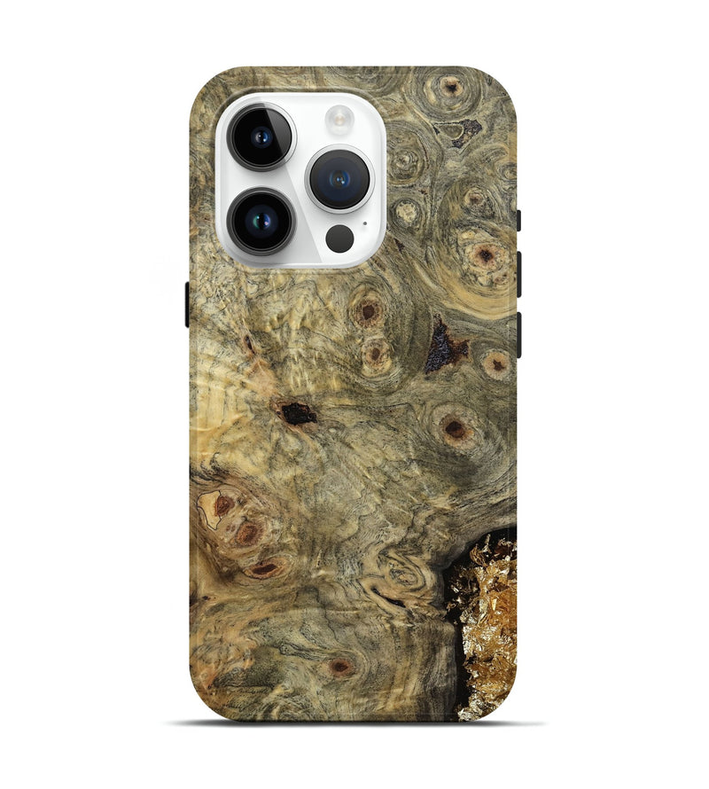 iPhone 15 Pro Wood Live Edge Phone Case - Darleen (Wood Burl, 812246)