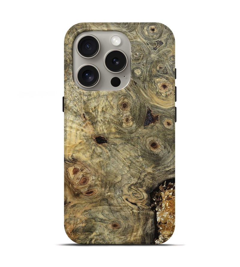 iPhone 16 Pro Wood Live Edge Phone Case - Darleen (Wood Burl, 812246)