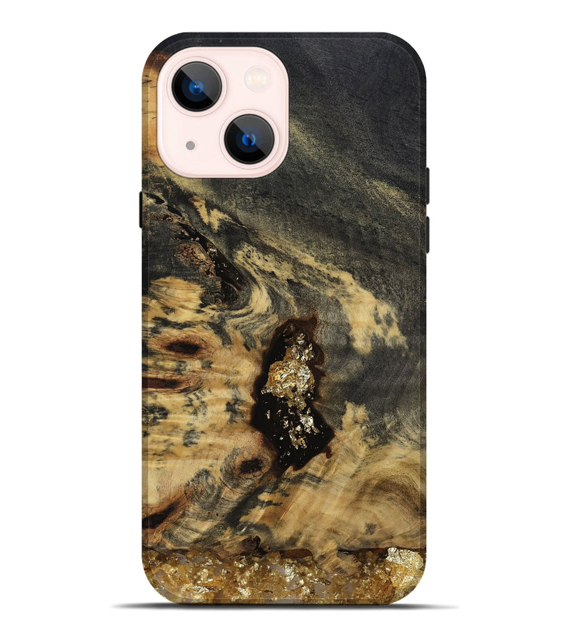 iPhone 14 Plus Wood Live Edge Phone Case - Devyn (Clear, 812248)