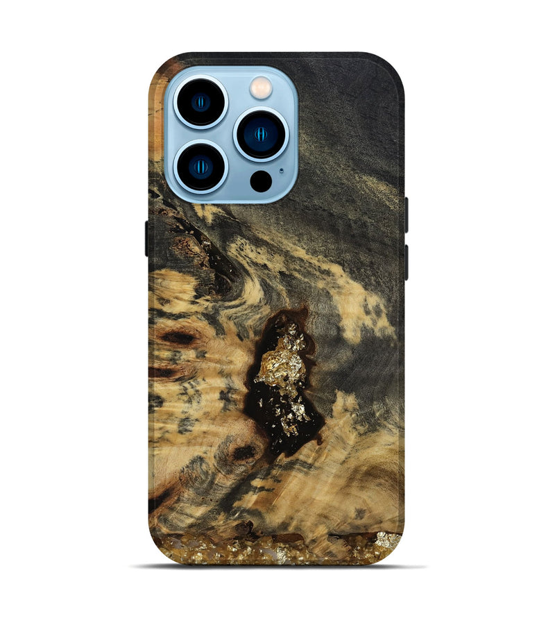 iPhone 14 Pro Wood Live Edge Phone Case - Devyn (Clear, 812248)