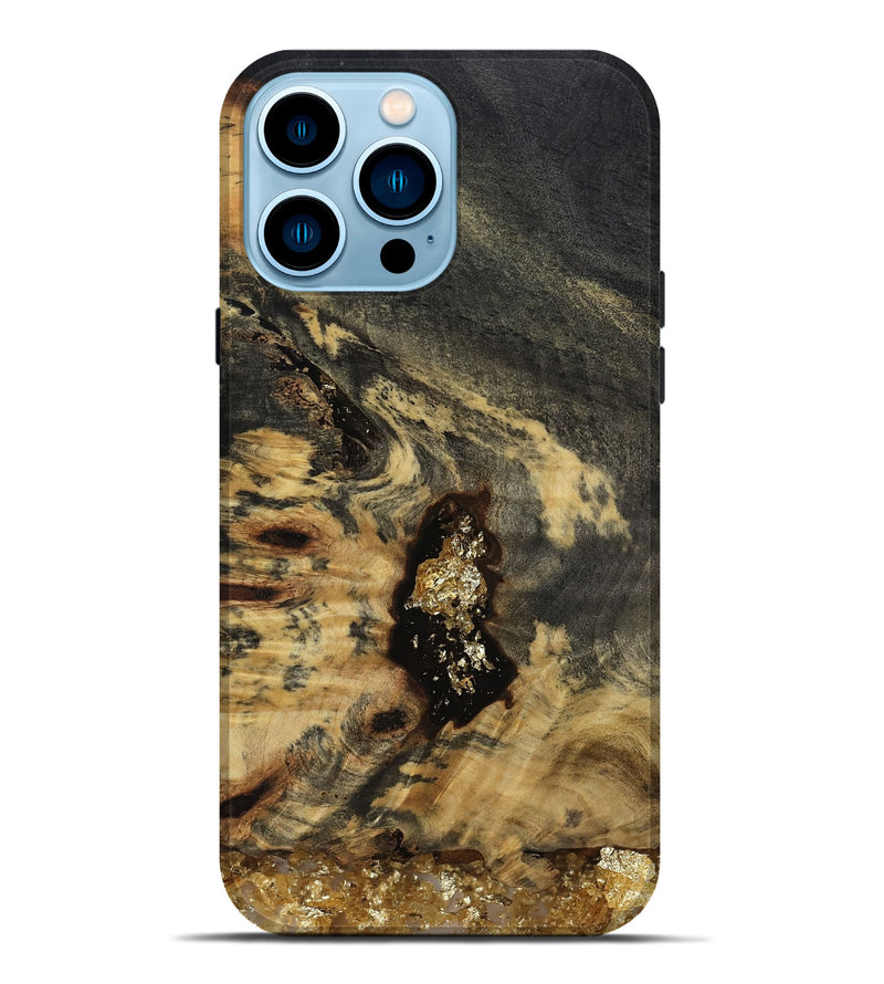 iPhone 14 Pro Max Wood Live Edge Phone Case - Devyn (Clear, 812248)