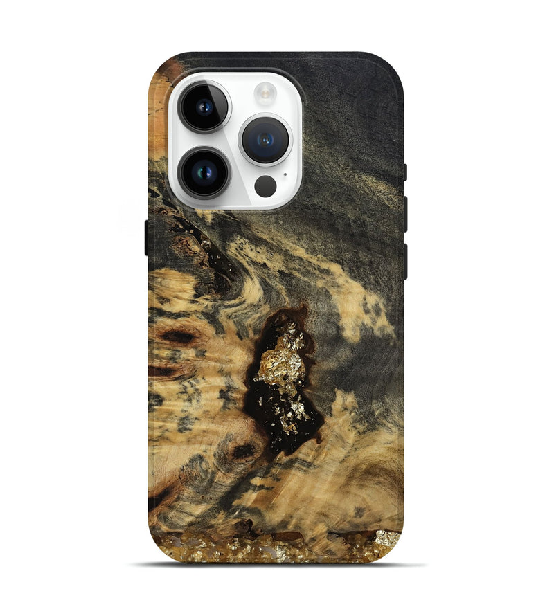 iPhone 15 Pro Wood Live Edge Phone Case - Devyn (Clear, 812248)