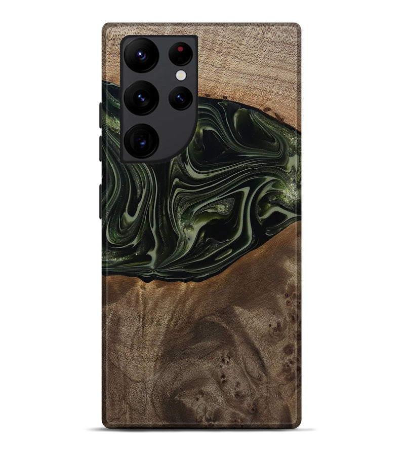 Galaxy S22 Ultra Wood Live Edge Phone Case - Lakisha (Green, 812252)