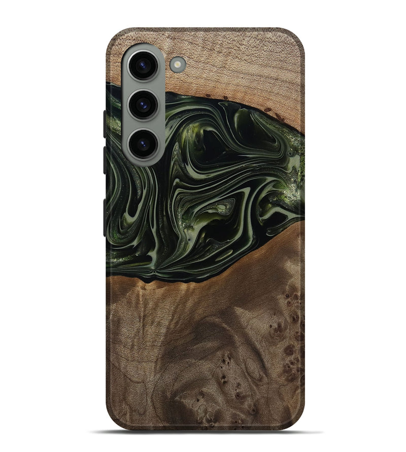 Galaxy S23 Plus Wood Live Edge Phone Case - Lakisha (Green, 812252)