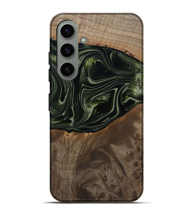 Galaxy S24 Plus Wood Live Edge Phone Case - Lakisha (Green, 812252)