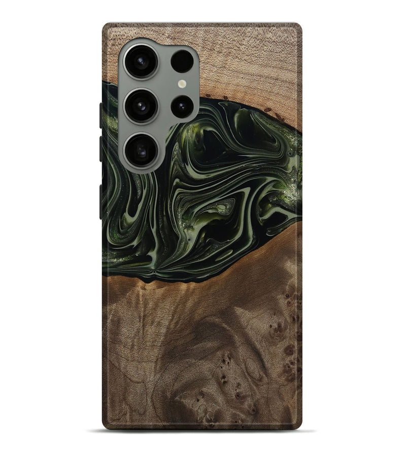 Galaxy S24 Ultra Wood Live Edge Phone Case - Lakisha (Green, 812252)