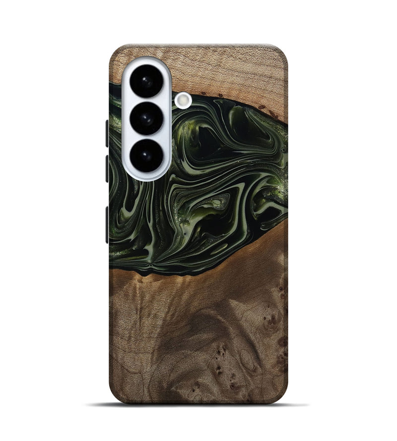 Galaxy S26 Wood Live Edge Phone Case - Lakisha (Green, 812252)