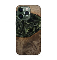 iPhone 13 Pro Wood Live Edge Phone Case - Lakisha (Green, 812252)