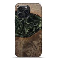 iPhone 16 Pro Max Wood Live Edge Phone Case - Lakisha (Green, 812252)