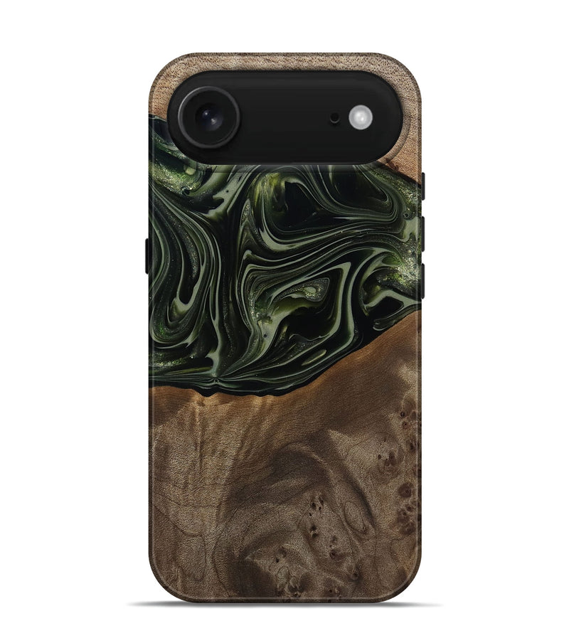 iPhone 17 Air Wood Live Edge Phone Case - Lakisha (Green, 812252)