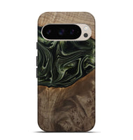 Pixel 9 Pro Wood Live Edge Phone Case - Lakisha (Green, 812252)