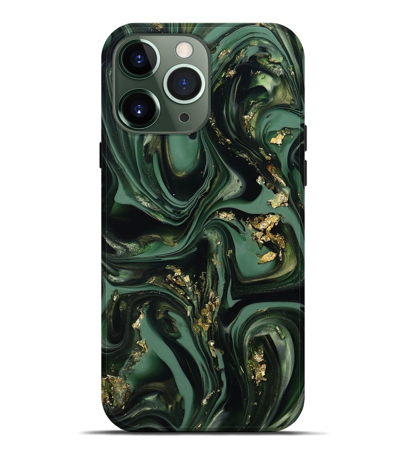 iPhone 13 Pro Max ResinArt Live Edge Phone Case - Joanne (Green, 812260)