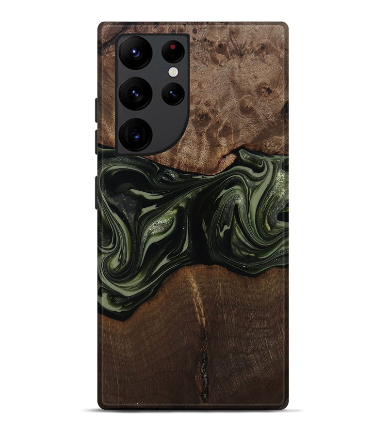 Galaxy S22 Ultra Wood Live Edge Phone Case - Zyaire (Green, 812262)
